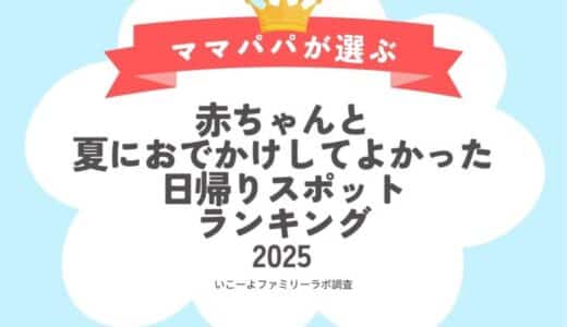 発表！赤ちゃん（0歳～2歳）と猛暑の「夏におでかけしてよかったスポットランキング」2025 2位「水族館」1位は？／いこーよファミリーラボ夏のおでかけ調査②